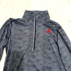 Jordan zip up workout shirt